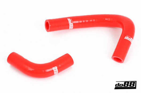 Volvo 740/940 Turbo 92-98 Coolant hoses oil cooler Red