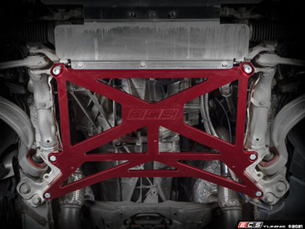 Audi B8.5 Facelift Billet X-Brace - Red