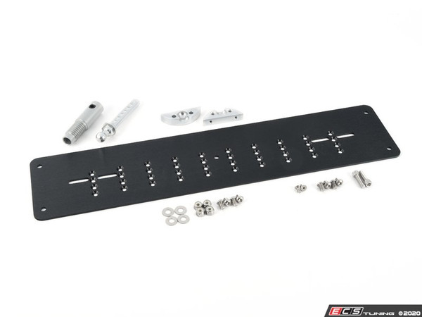 Billet Tow Hook Receiver License Plate Mount - Euro Style | ES3552422