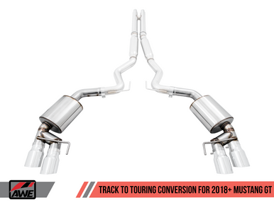 AWE Track to Touring Conversion for the 2018+ Mustang GT