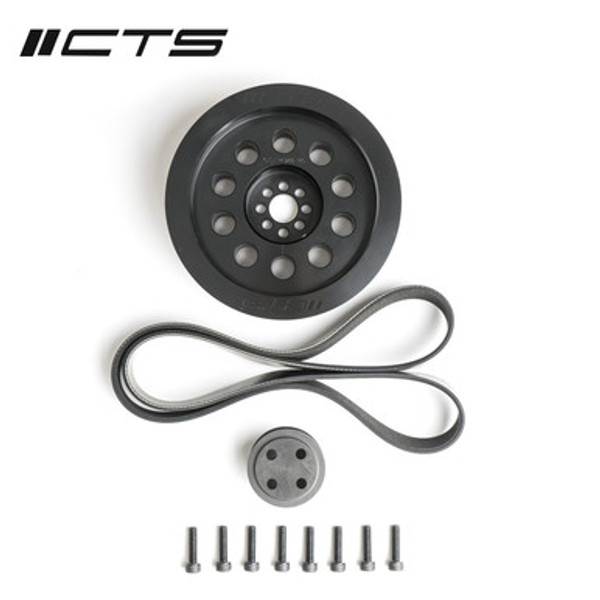 CTS Turbo 3.0T V6 Dual Pulley Upgrade Kit (bolt-on, 180mm) CTS Turbo 3.0T V6 Dual Pulley Upgrade Kit (bolt-on, 180mm)