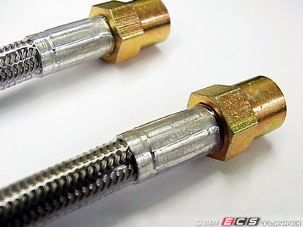 ECS S/SteelRear Brake Line Set, VINyl Covered & DOT-compliant | ES1222