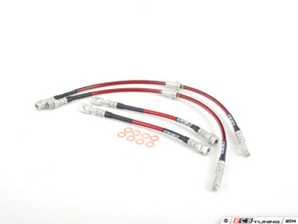 Front & Rear Exact-Fit Stainless Steel Brake Lines - Kit | ES2500572