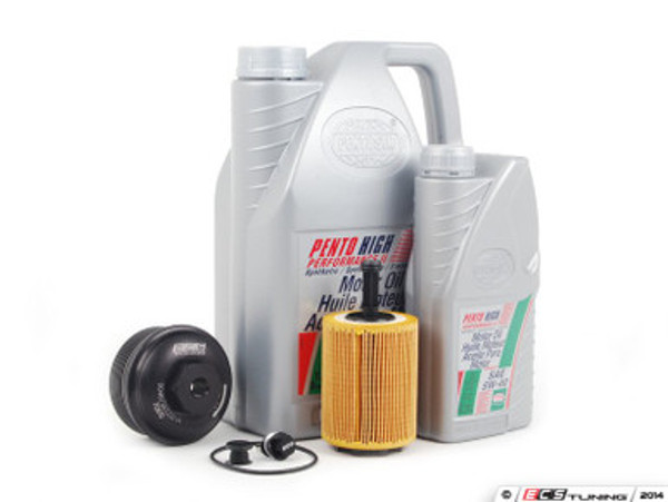 Oil Service Kit - With Magnetic Drain Plug & Black Aluminum Oil Filter Housing | ES2808777