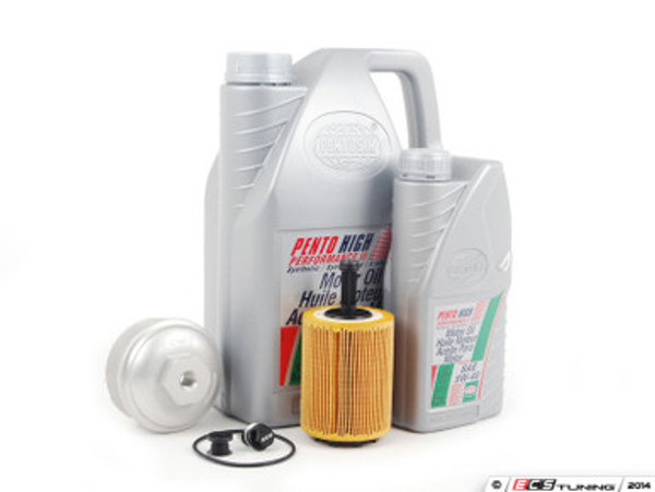 Oil Service Kit - With Magnetic Drain Plug & Silver Aluminum Oil Filter Housing | ES2808779