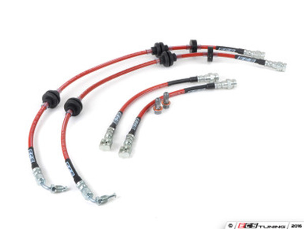 Front & Rear Exact-Fit Stainless Steel Brake Lines - Kit | ES3171190