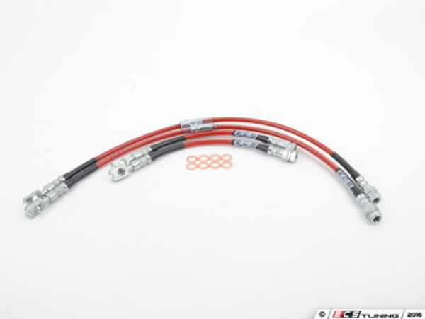 Front & Rear Exact-Fit Stainless Steel Brake Lines - Kit | ES3191625