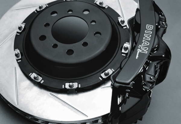 Dinan by Brembo Front Brakes ? Black Calipers With Slotted Rotors for BMW 330i 300Ci E46
