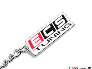 ECS Logo Keychain - Red/Black