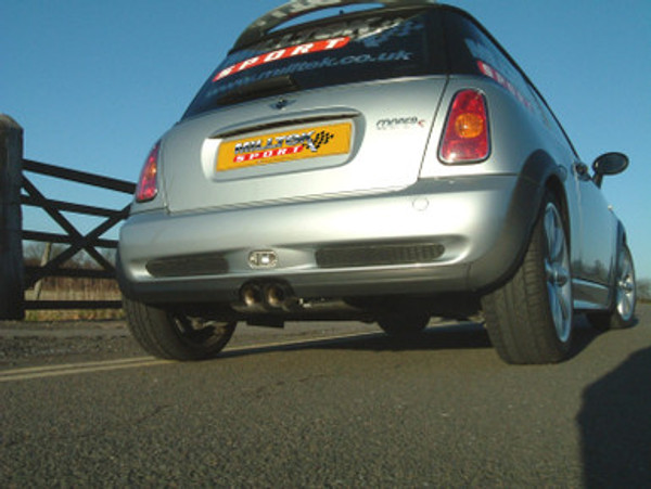 Milltek Non Resonated Full Exhaust - Twin 76mm Special Polished Tips - R53