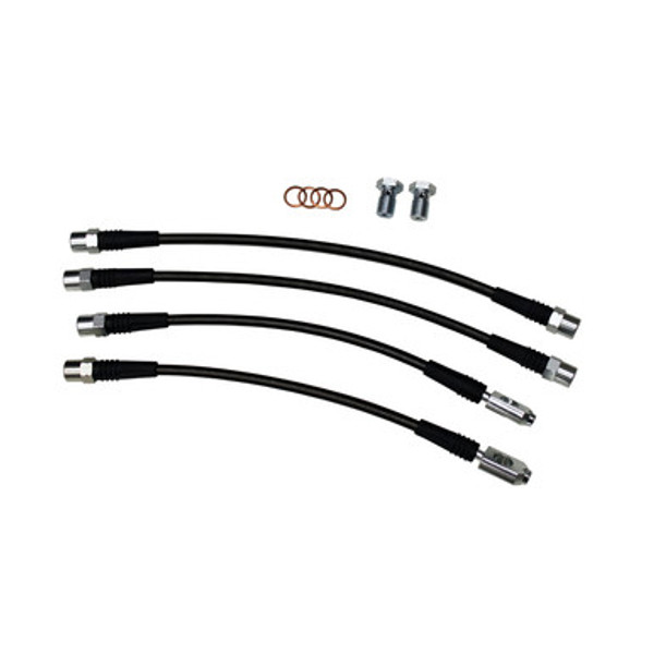 Stainless Steel Braided Brake Line Kit, B6/B7 Audi A4/S4 Quattro, DOT Certified