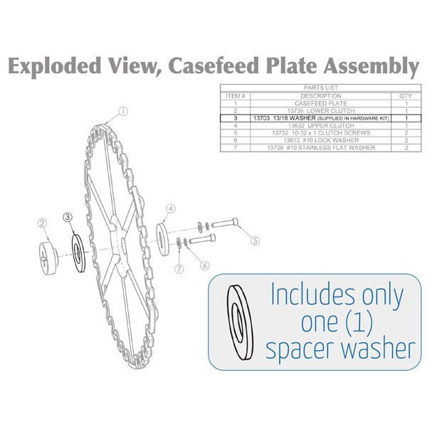 Dillon Precision Casefeeder Washer Spacer