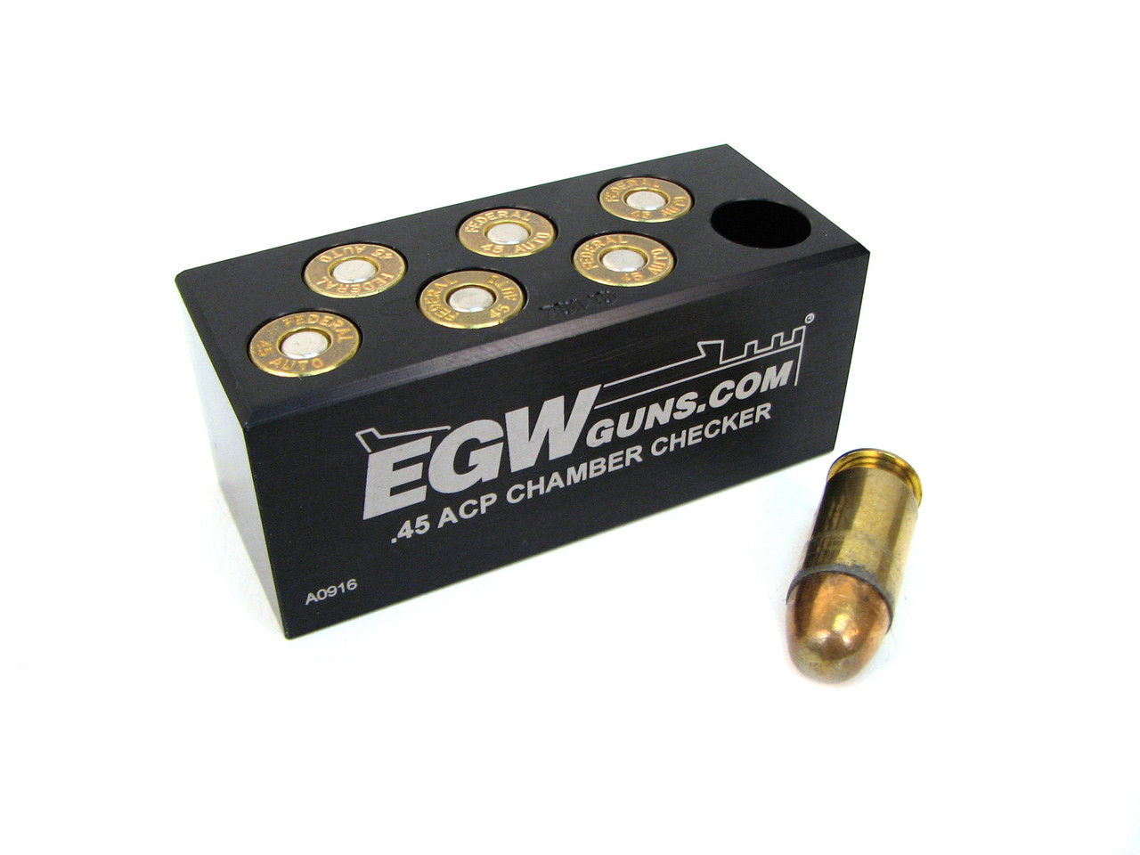 45 ACP 7-Hole Chamber Checker Case Gauge by EGW