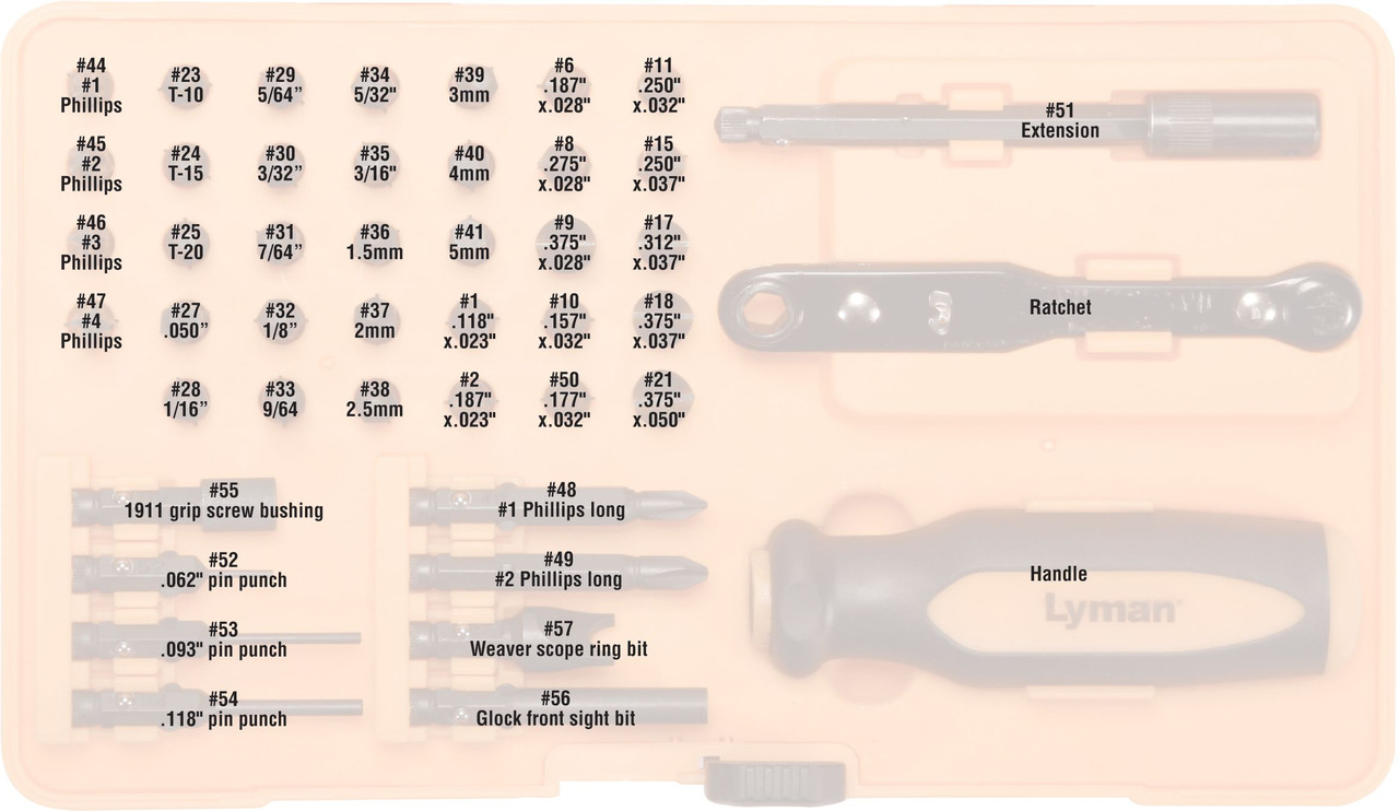 Lyman Master Gunsmith 45 Piece Tool Kit