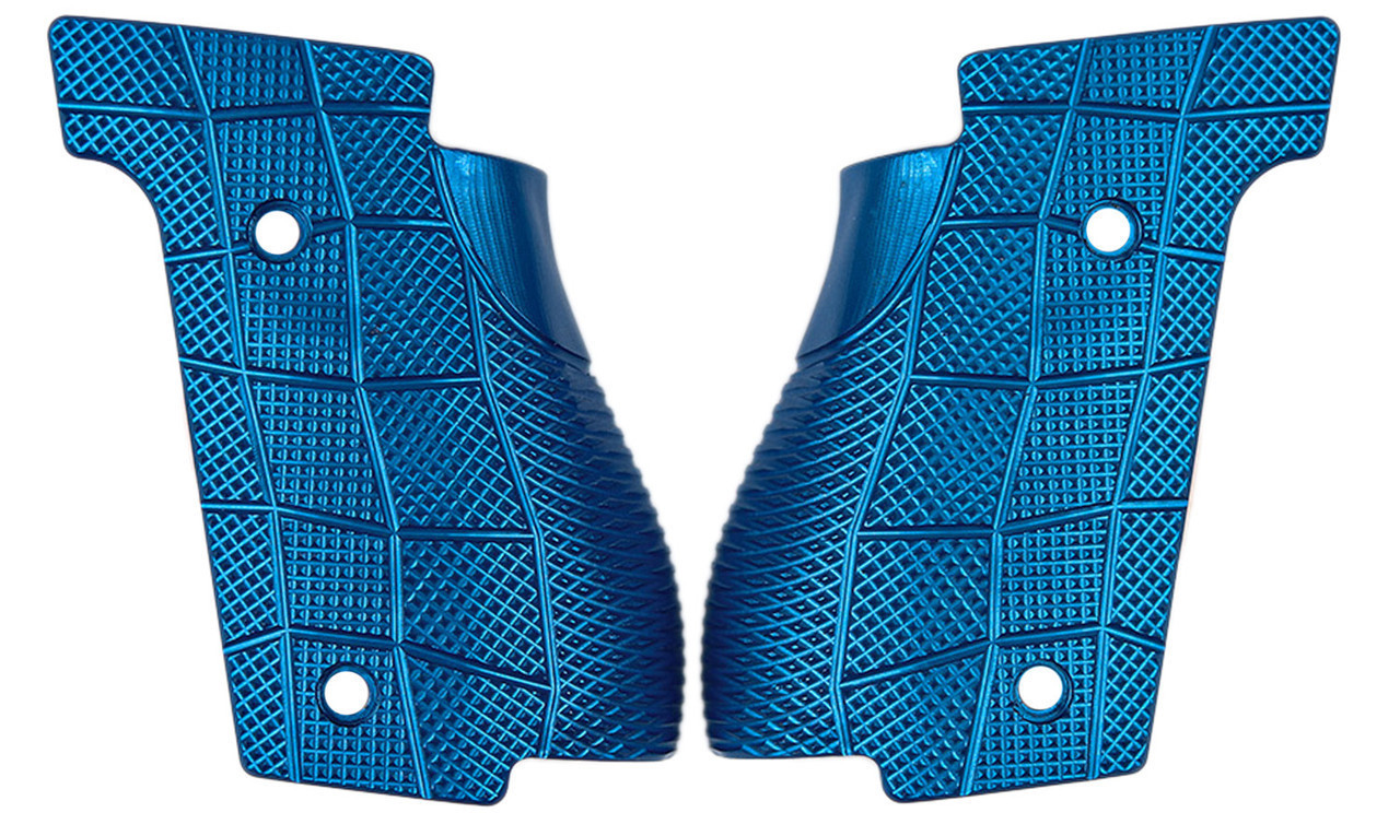 Walther Q4 | Q5 Steel Frame Thin GridLOK Aluminum Grips by LokGrips