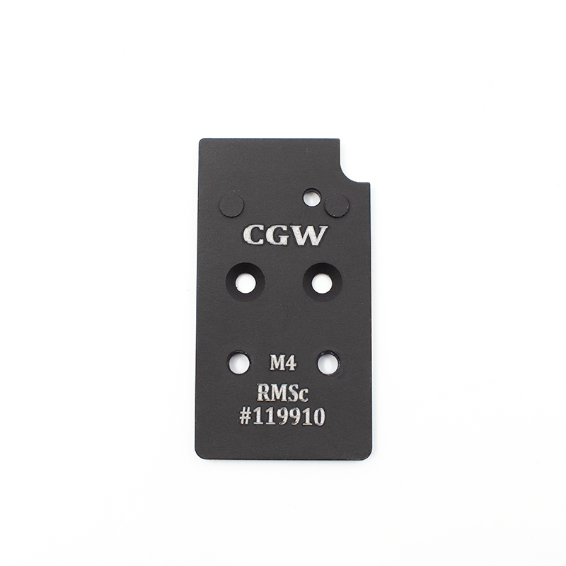CGW CZ Shadow 2 and P10 Optic Ready Plate for RMSc footprint by Cajun Gun Works