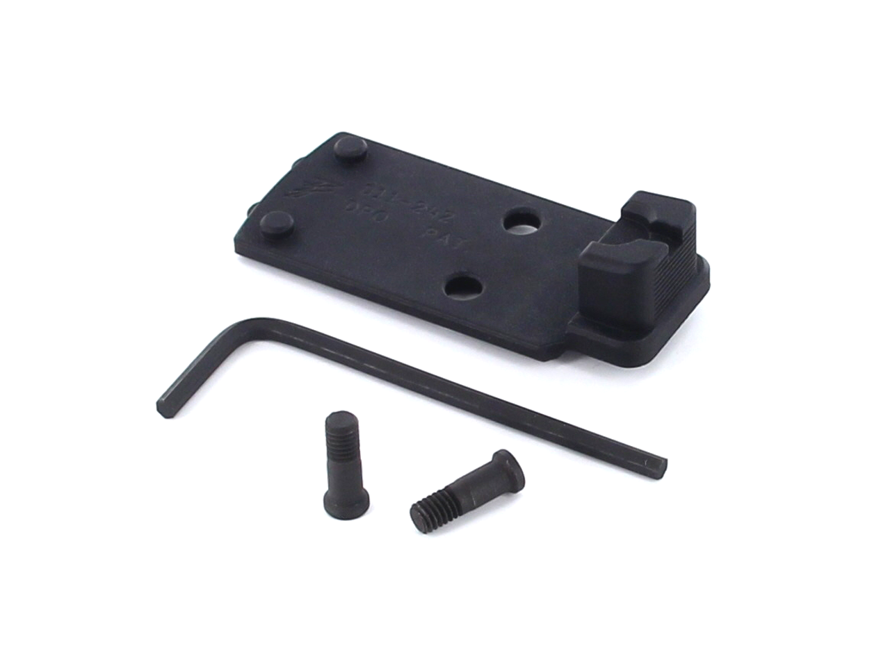Staccato DPO-ECO Reflex System for Vortex® Defender-ST™, Tactical Height, Black Rear Co-Witness Tactical Height, by Dawson Precision