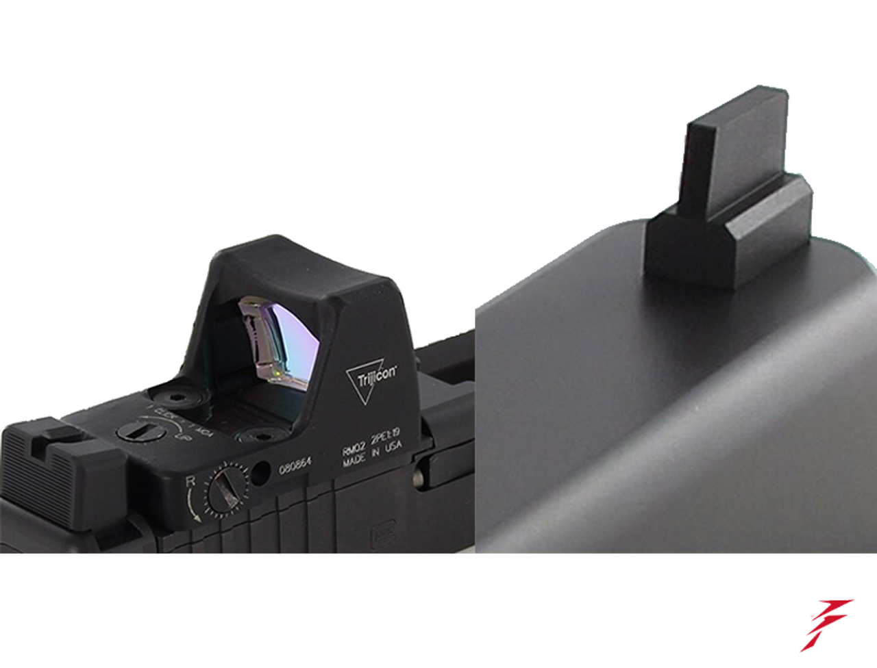 Dawson Precision Co-Witness Fixed Sight Set for Glock Gen 5 G17 MOS (Use w/ Leupold® DeltaPoint® Pro)
