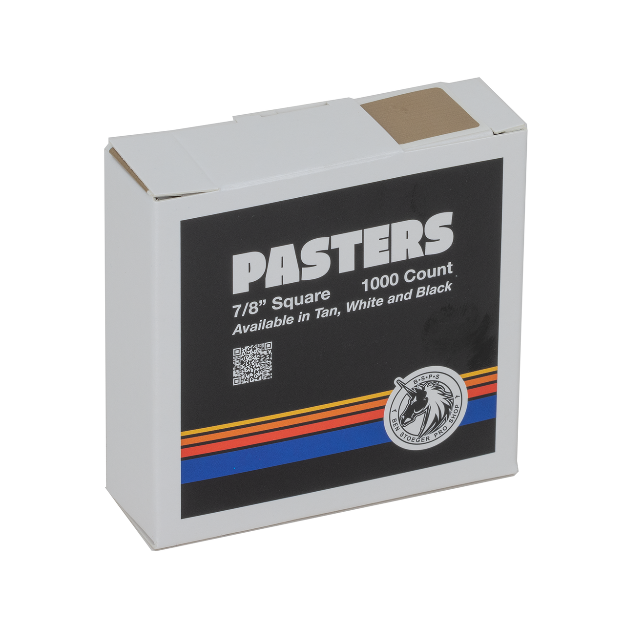 BSPS Tan Target Pasters/Patches - 1000 per roll Boxed