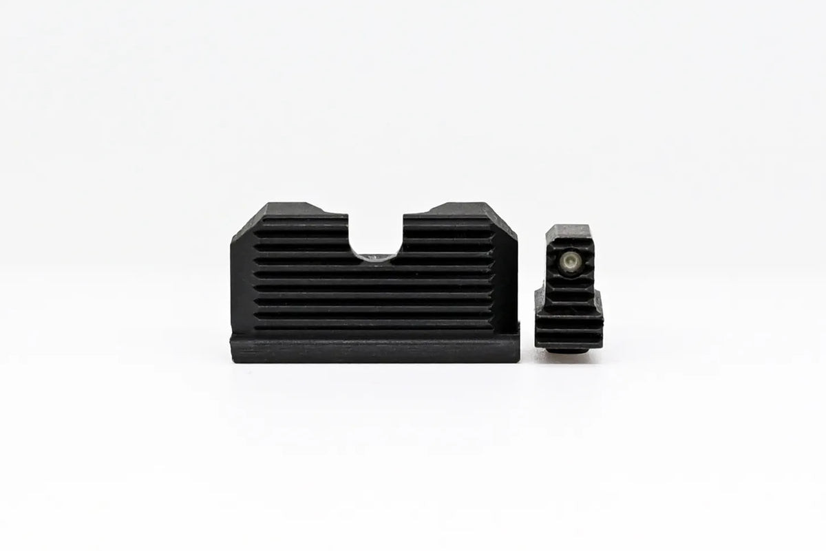 Continuous Precision RDS Back Up Iron Sights For Glock 10/15 Yard Zero
