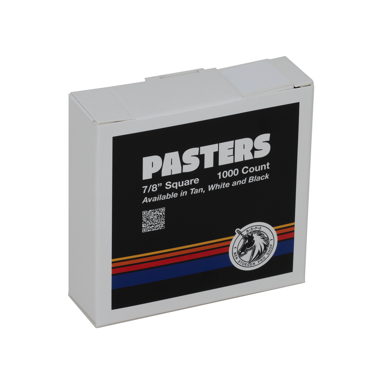 BSPS White Target Pasters/Patches - 1000 per roll Boxed