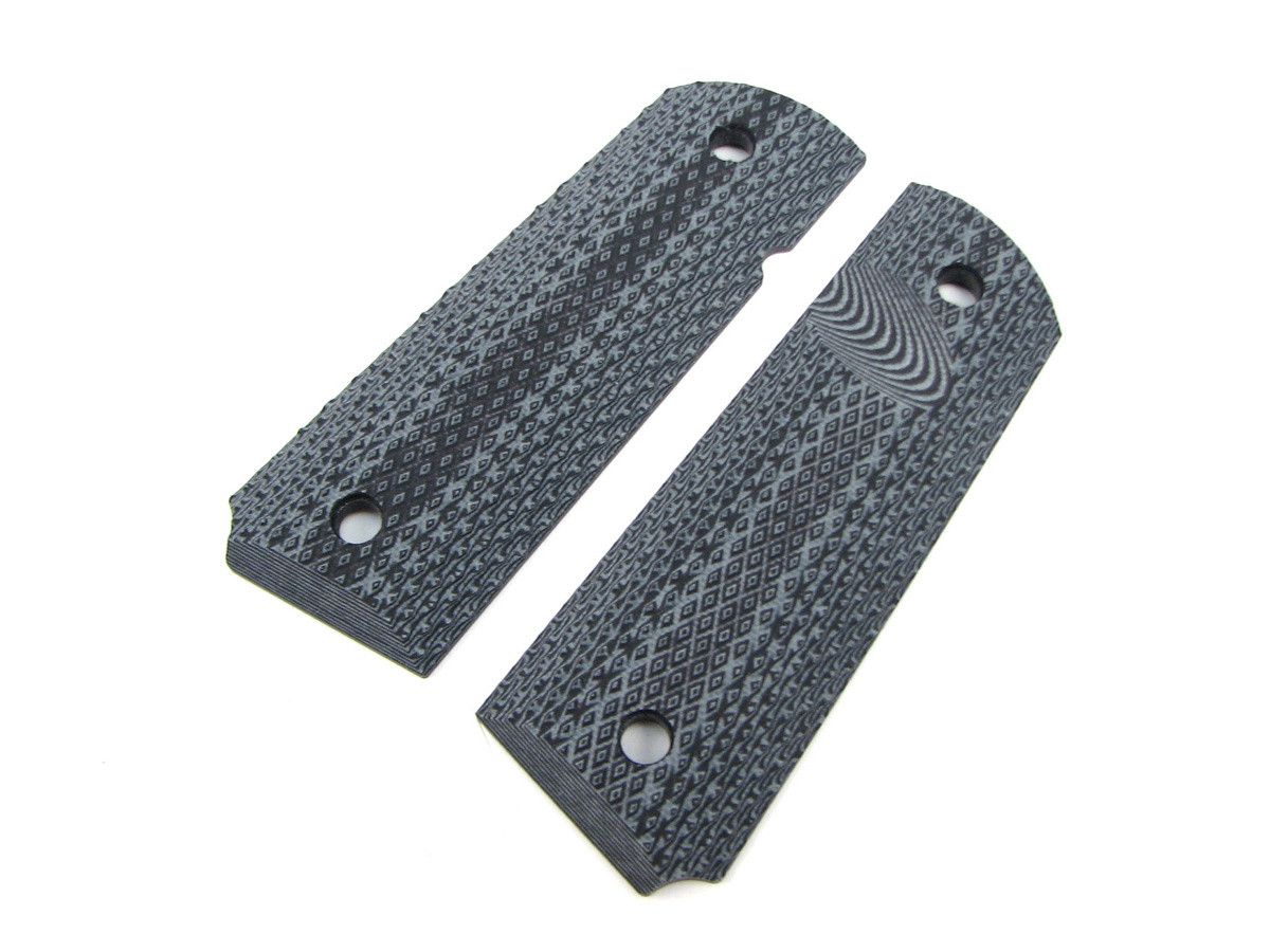 1911 Roughnecks Grips in Black and Grey by LOK Grips