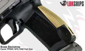 Canik TP9SFX Brass Backstrap by LOK Grips (CTP9SFXBSB) Canik TP9SFX Brass Backstrap by LOK Grips (CTP9SFXBSB)
