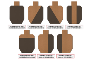 100 Pack of Official USPSA Hardcover Variety Targets by CHL Targets