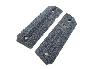 1911 Roughnecks Grips in Black and Grey by Lok Grips