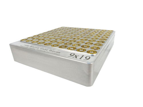 100-Hole 9mm Luger Chamber Checker Cartridge Case Gauge Hundo Casegauge