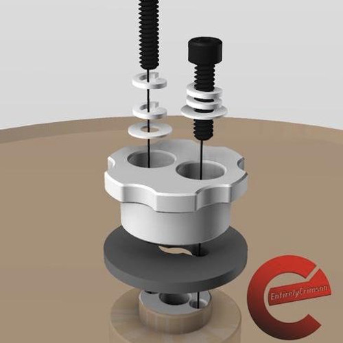 Dillon Precision Case Feeder Plate EZ Removable Knob by Entirely Crimson Dillon Precision Case Feeder Plate EZ Removable Knob by Entirely Crimson