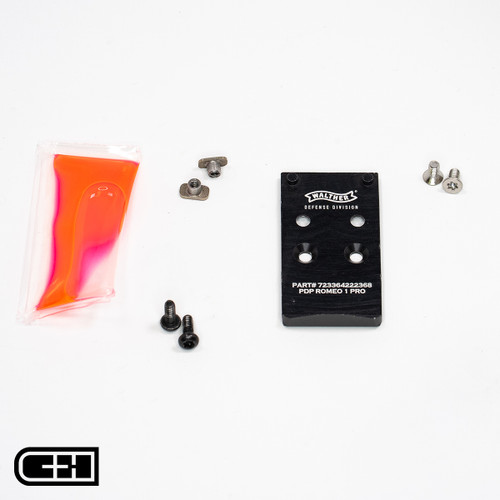 Walther DEFENSE PDP to SIG ROMEO1 Pro Adapter Plate by CHPWS (WLPDP-R1P) Walther DEFENSE PDP to SIG ROMEO1 Pro Adapter Plate by CHPWS (WLPDP-R1P)