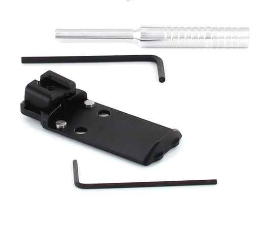 Staccato DPO Reflex System for Sig Romeo Zero, JPoint, and Shield, Carry Height, Black Rear Co-Witness, by Dawson Precision (401-003)