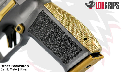 Canik Mete | Rival Backstrap - Brass by LOK Grips (CMRBSB)