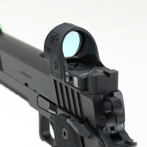 ICM Springfield Prodigy RMR / SRO / Holosun Adapter Plate with Back Up Iron Sight by Impact CNC Machine ICM Springfield Prodigy RMR / SRO / Holosun Adapter Plate with Back Up Iron Sight by Impact CNC Machine