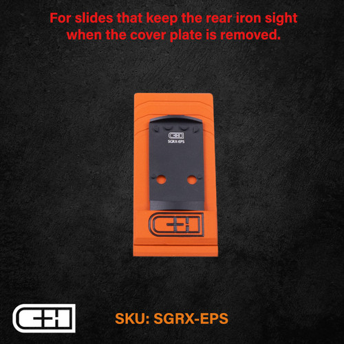 SIG P320 RX / Pro Series / AXG to Holosun EPS / EPS CARRY Optic Adapter Plate by CHPWS SIG P320 RX / Pro Series / AXG to Holosun EPS / EPS CARRY Optic Adapter Plate by CHPWS