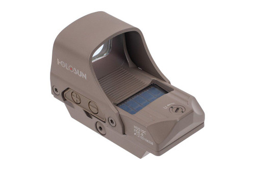 Holosun HS510C Multi-Reticle Circle Dot FDE Open Reflex Sight w/ QD Mount (HS510C-FDE-R)