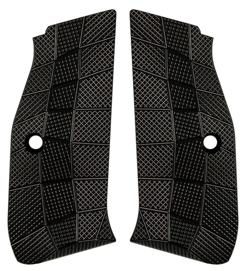 CZ Shadow 2 Compact  Palm Swell Grips GridLOK Aluminum by LOK Grips CZ Shadow 2 Compact  Palm Swell Grips GridLOK Aluminum by LOK Grips