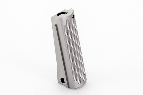 EGW 1911 Mainspring Housing Arched – WWII Checkered Stainless Steel