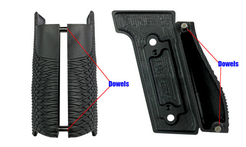 Walther Q4 | Q5| PDP (Compact) Steel Frame GridLOK Aluminum Grips by LokGrips Walther Q4 | Q5| PDP (Compact) Steel Frame GridLOK Aluminum Grips by LokGrips