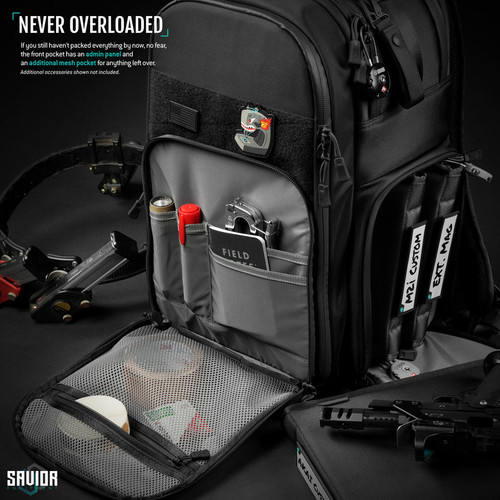 Savior Pro S.E.M.A Competition Backpack SAV-BP-SEMAXL-PRO-BK