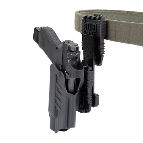 Ben Stoeger BSPS BOSS DOH Dropped Offset Holster Hanger Mount System with Safariland QLS