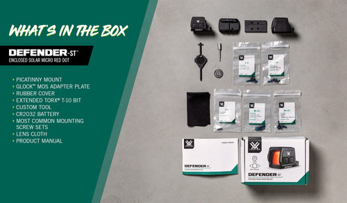 Vortex Defender-ST Enclosed Emitter Red Dot Optic - DFST-MRD3-E