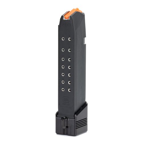 24 Round 140mm Factory Glock Magazine with Henning Basepad