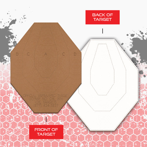 100 Pack of Official IPSC (Classic) Cardboard Targets by CHL Targets