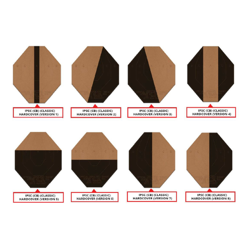 100 Pack of Official IPSC (Classic) Hardcover Variety Targets by CHL Targets