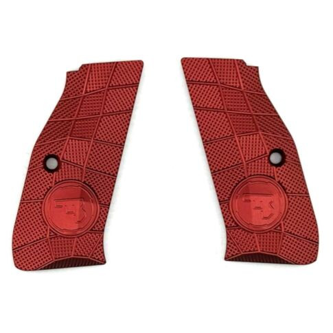 CZ Shadow 2 Palm Swell GridLok with CZ Logo Aluminum Grips By Lok Grips (16C0501112B035202)