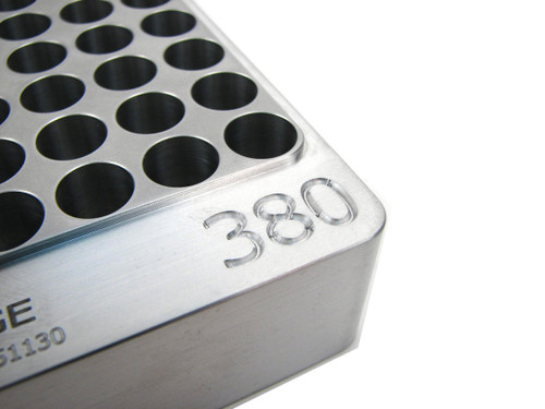 100-Hole .380 Hundo Chamber Checker Cartridge Case Gauge Casegauge by Shockbottle shockbottle (CG380-100) 