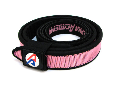 Double Alpha Academy (DAA) Premium Nylon Competition Double Belt 1-1/2"  Pink