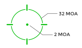 Holosun EPS Green Dot Enclosed Multi-Reticle 32MOA Green Circle & 2MOA Pistol Reflex Sight (EPS-GR-MRS)